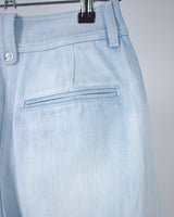 Blue Camouflage Patch Wide Denim jeans