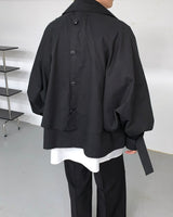 バルーンショートトレンチジャケット / GM Balloon Short Trench Jacket (2 colors)