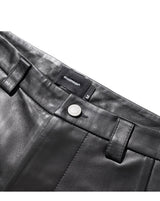 ラムスキンカーブラインパンツ/LAMSKIN CURVED LINE PANTS