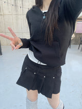 ミックスフードスウェットシャツ / Mixed hooded sweatshirt.