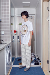 Logo pant ( CREAM / BLACK ) (6594954723446)