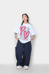 ブラッシュハートショートスリーブTシャツ / Brush Heart Short Sleeve T-shirt