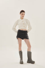 シャーリングミニスカート/SHIRRING MINI SKIRT