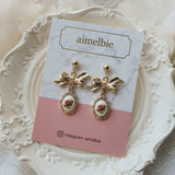 [IU Earring] Mary Earring - Vintage Rose Version
