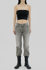 ダストブーツカットデニムパンツ / Dust Bootcut Denim Pants (2color)