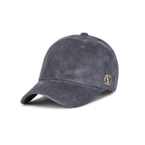VA Square Suede Ball Cap / Charcoal