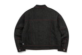 スティッチデニムトラッカージャケット / STITCH DENIM TRUCKER JACKET_BLACK