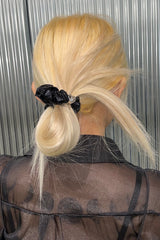 NO.361 [ブラック] シュシュヘアシャインブラックハート