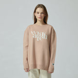 WHATTHE ビック ロゴ ニット プルオーバー/WHATTHE Big Logo Knit Pullover Pink