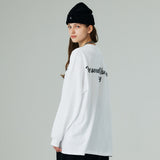 オーバーフィットパーソナルプリンティングロングスリーブT/OVERFIT PERSONAL PRINTING LONG-SLEEVED T-WHITE