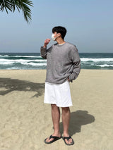 COZY LONG LOOSEFIT DAILY SLEEVE(3COLOR)
