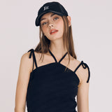 シグネチャーロゴスティッチボールキャップ / SIGNATURE LOGO STITCH BALL CAP (BLACK)