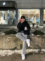 LMN オーバーサイズフィットウールデニムジャケット / LMN Oversized Fit Wool Denim Jacket (2 colors)