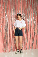 オリジナルクロップTシャツ / TOP(8610) original crop t