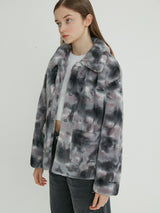 (JK-21708) ECO FUR JACKET DEEP GRAY (6616013766774)
