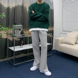 UI ブーツカットスリットパンツ / UI Bootcut Slit Pants (2 colors)