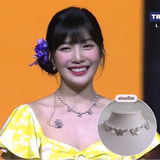 [Redvelet Joy, Jo Yu-ri Necklace] Butterfly Waltz Choker Necklace - Silver Color