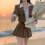 [BELLIDE MADE] Spring version, color jacket + skirt setup