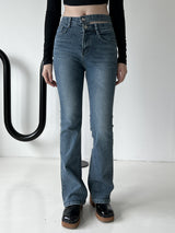 ウエストスリットブーツカットパンツ/no.2326 waist slit bootcut pants