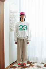 23プリントスウェットシャツ