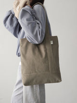 コーデュロイシンプルラインバッグ (khaki gray)