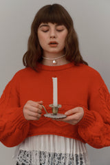 Cropped sweater (With slip)                     