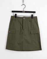 Alfie pocket cargo cotton midi skirt