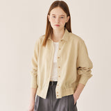 Spring banding shirt_lemon grass