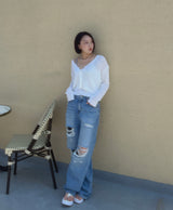 ローライズダメージパンツ / no.5170 low rise damage pants