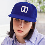 VA Square Applique Wool Baseball Cap / Ultramarin