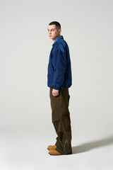 NYLON COLLAR WINDBRAKER - BLUE