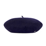 VA Square Stud Wool Beret / Navy