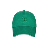 [VARZAR] 3D Monogram Pigment Over Fit Ball Cap Green