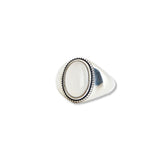 [925 SILVER] Cabotation Seal Ring