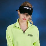 Signature 3D Logo over fit sun-visor cap BLACK