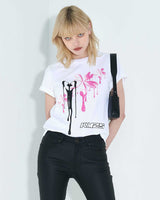 ドリッピングTシャツ / KMZS Dripping T-Shirt _ White