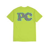 Checkered Tee - Neon Green