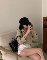 [7color] Paris Pintuck Loose Fit Shirt