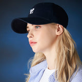 3D Monogram logo over fit ball cap NAVY