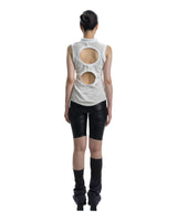 SI-PK Hole Sleeveless-WH