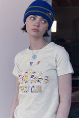 WITTY BUNNY VINTAGE GRAPHIC T-SHIRT [OATMEAL]