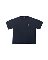 コラボレーションハートTシャツ / PUBLUX × GRAVER - BLACK