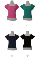 [SHOPPERMADE] スクエアクロップ半袖Tシャツ (6color)