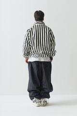 ストライプロゴパッディングジャンパー/BSR2223FWJK008 STRIPE LOGO PADDING JUMPER WHITE BLACK