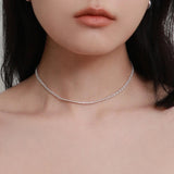 シルバーフルールネックレス / silver fleur necklace (silver925)