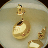 ビーンピアス_18k Gold Plating