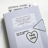lettering sticker