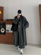 Nus. Knit muffler (Grey)