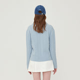 Classic cashmere cable knit (6652483338358)