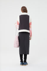 チェリーファーパディングベスト / CHERRY FUR PADDING VEST [BLACK]